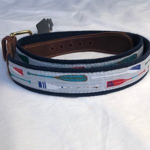NWT Preston Made in New England USA Crew/Paddle/Oar Belt with Brass Buckle - 34